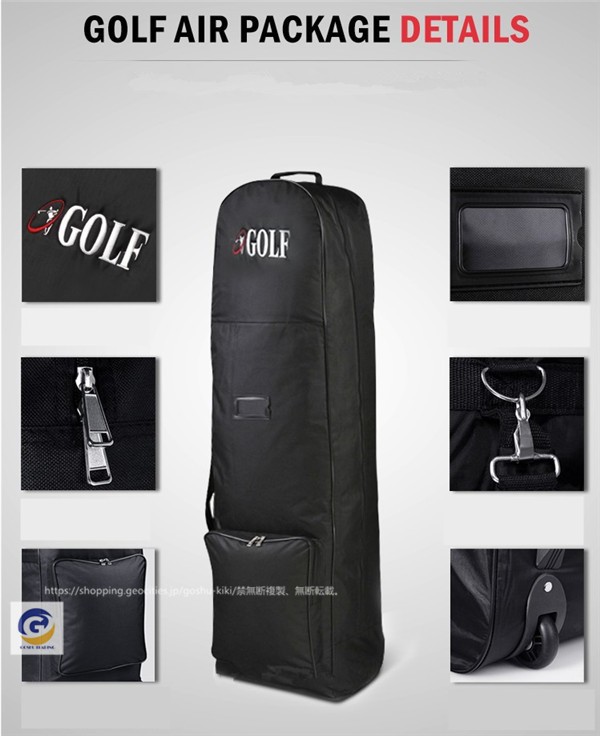 トラベルバッグ ゴルフ キャディバッグ カバー ローラー付き