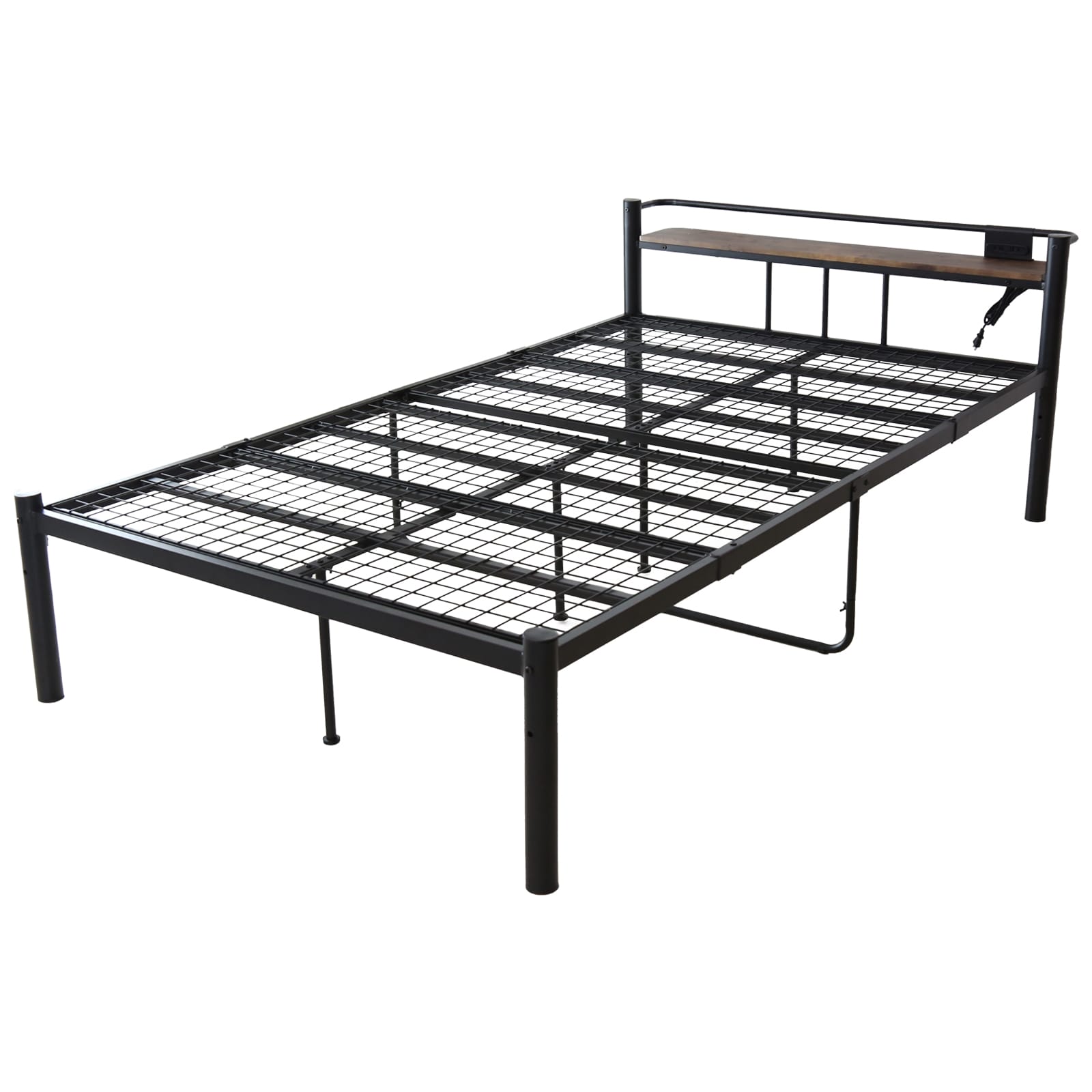 DORIS（ドリス） ベッド ベッドフレーム セミダブル 収納 宮付き 棚