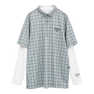 Callaway（キャロウェイ） チェックプリント 半袖ポロシャツ +