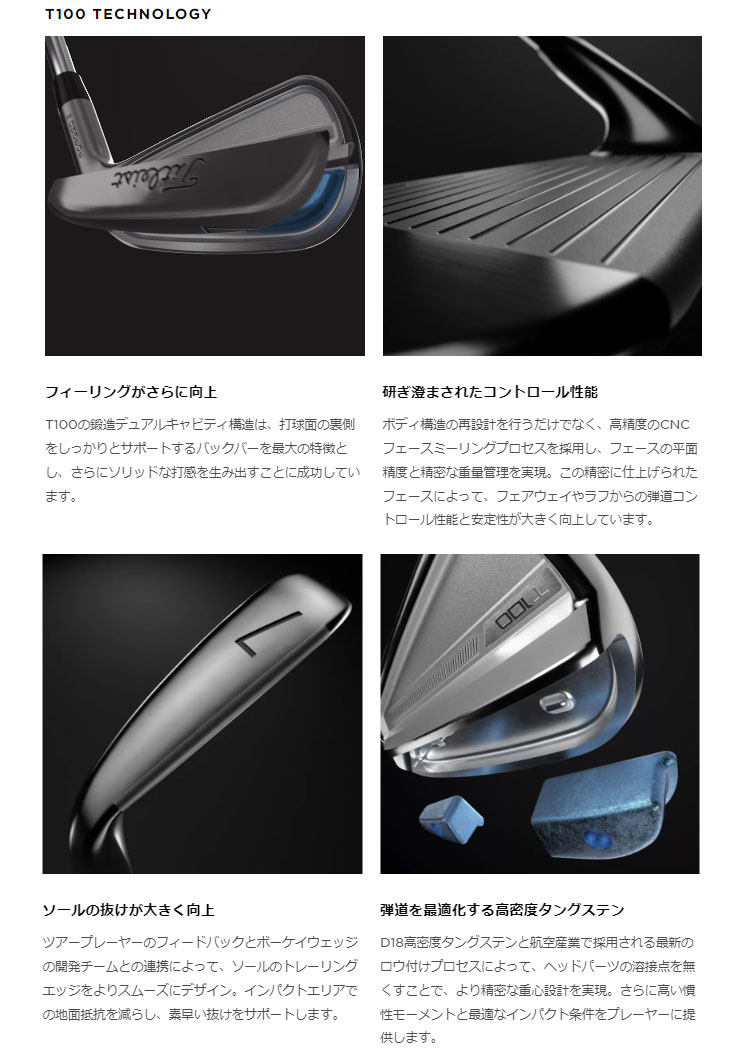 Titleist（タイトリスト） 特注カスタムクラブ T100 アイアン N.S.PRO