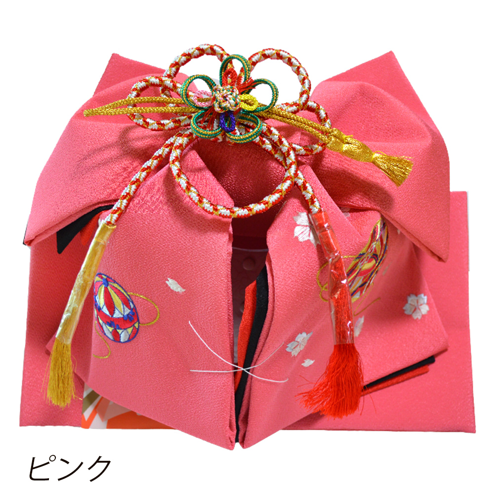 七五三 帯 刺繍 (マリ) 日本製 結び帯 7歳 七歳 : 部坂呉服店 - 通販