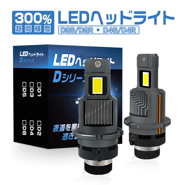 HIKARI プリウス ZVW30 LEDヘッドライト D4S 12800LM 車検対応 HIDより