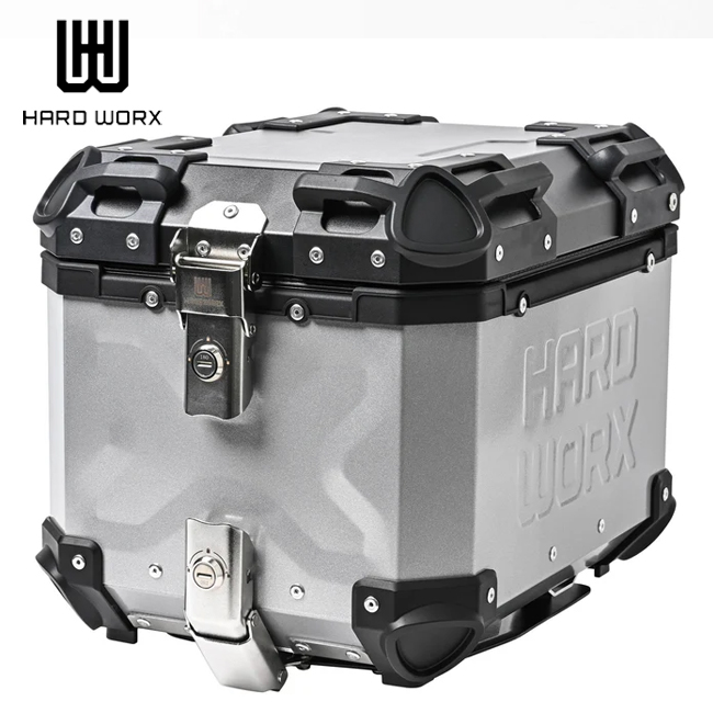 HARD WORX/ハードワークス アルミトップケース HXNE40S SILVER 40L 縦
