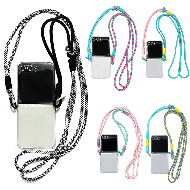 Galaxy Z Flip6 ケース クリア カバー スマホショルダー 折りたたみ型