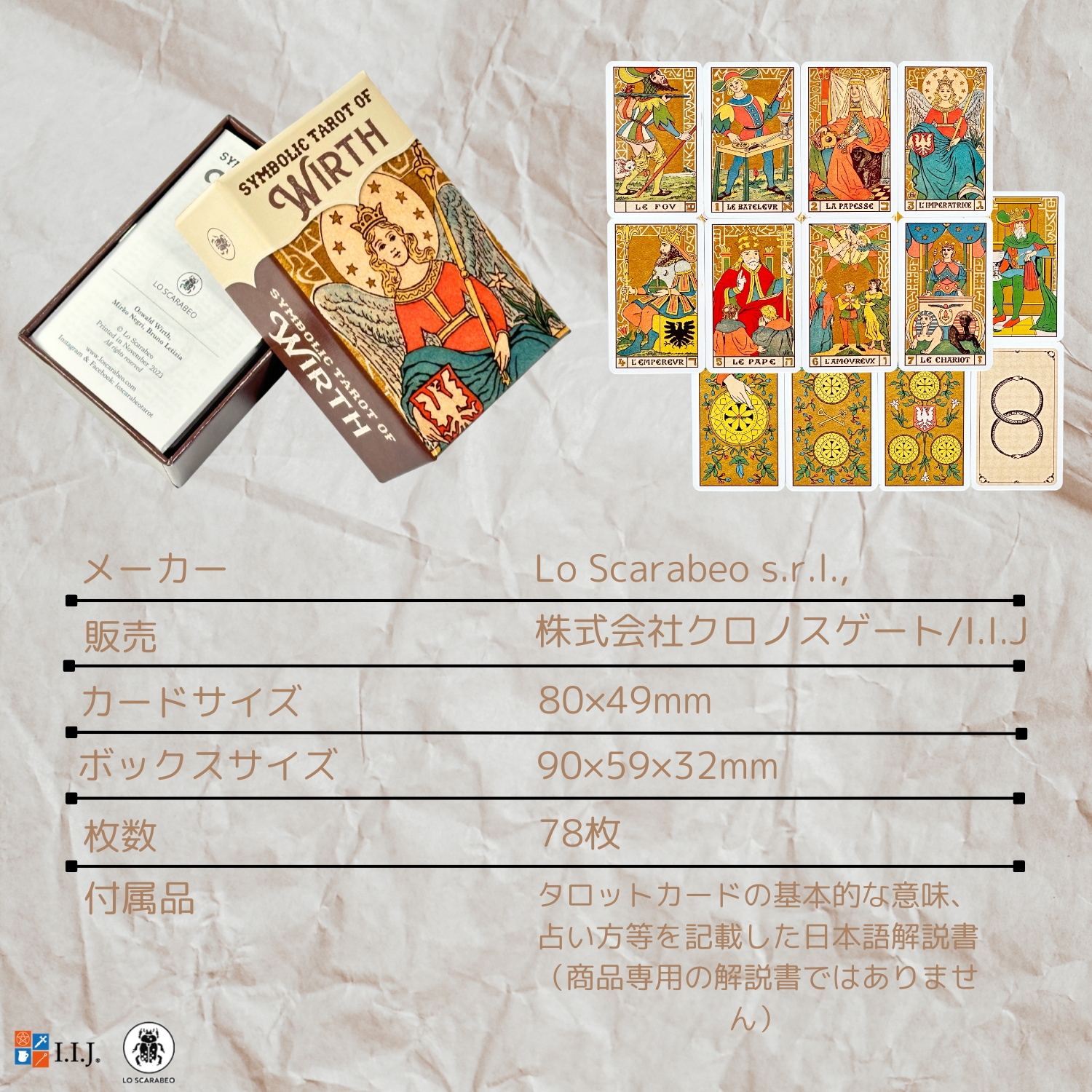 シンボリック タロット オブ ヴィルト ミニ Symbolic Tarot of Wirth