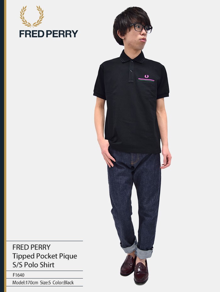 FRED PERRY（フレッドペリー） ポロシャツ 半袖 メンズ ティップド