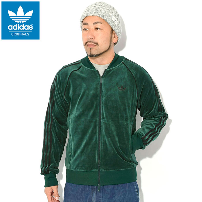 adidas Originals アディダス ジャージー ジャケット メンズ ベロア