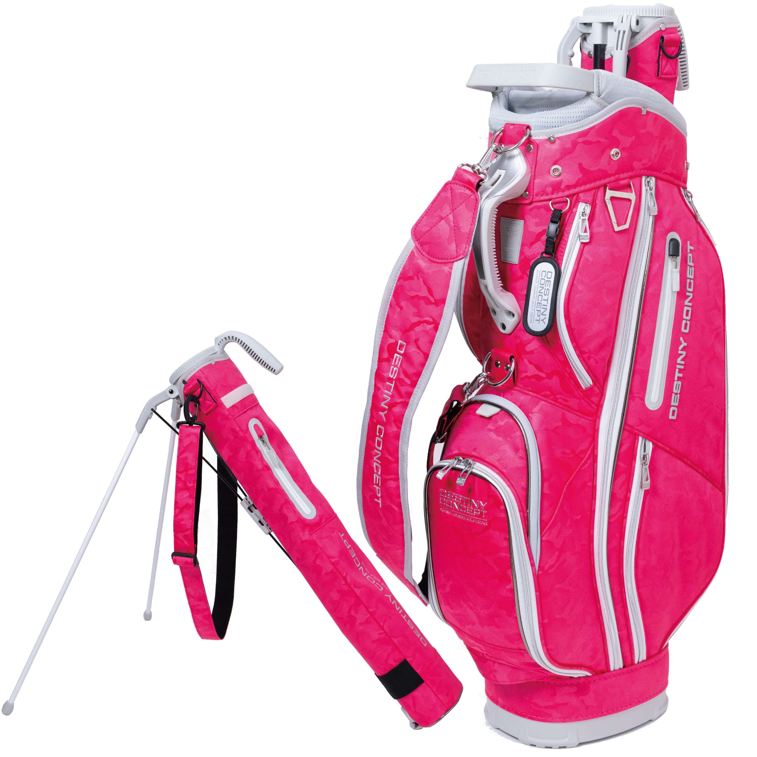キャディバッグ（色：ピンク系）｜ゴルフ用バッグ｜ゴルフ｜スポーツ