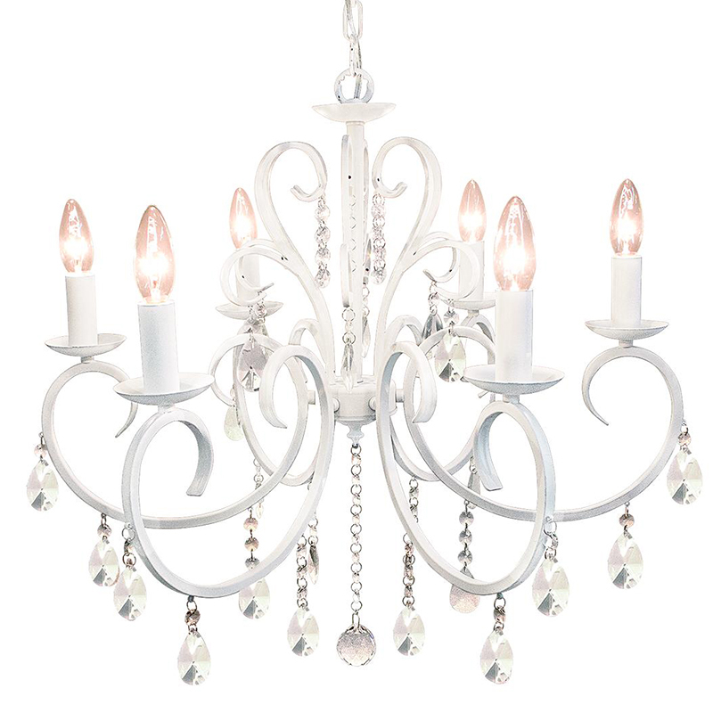 シャンデリア 照明 おしゃれ アンティーク LED 電球付き 黒 アイアン