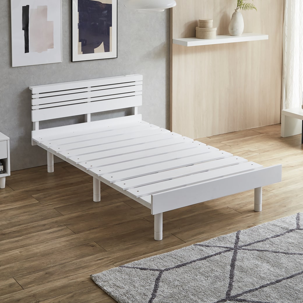 ネルコンシェルジュ すのこベッド ローベッド 棚コンセント付き