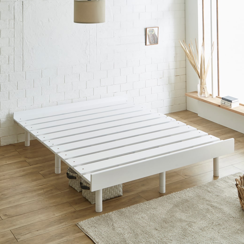 ネルコンシェルジュ すのこベッド クイーン ベッド単品のみ 木製 頑丈