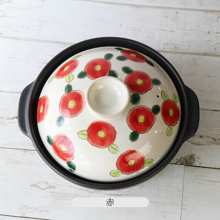 鍋 土鍋 9号 耐熱陶器 TSUBAKI 日本製 耐熱鍋 椿 つばき 4〜5人用