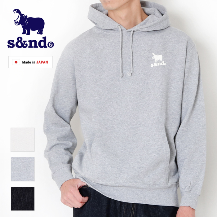 パーカー s&nd セカンド ワンポイント スウェット プルパーカー プル
