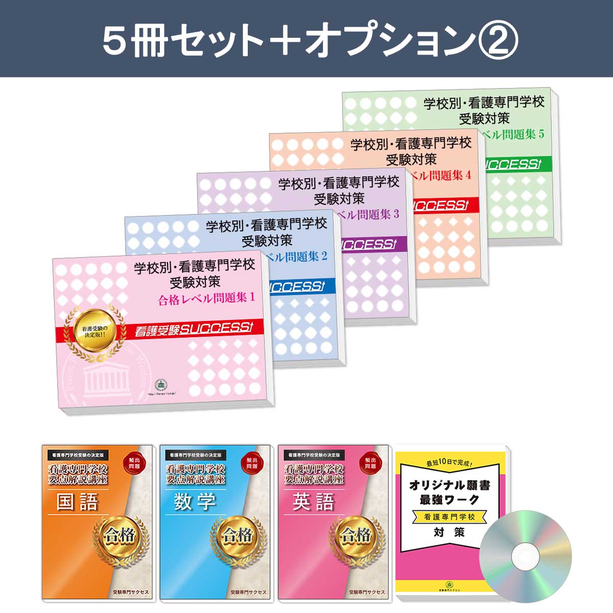 2027 島田市立看護専門学校・直前対策合格セット問題集(5冊) 過去問の