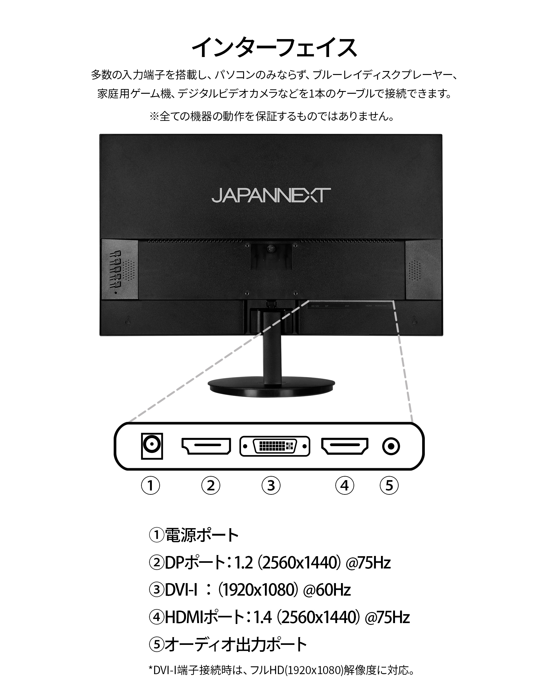 JAPANNEXT（ジャパンネクスト） JAPANNEXT 23.8インチ IPSパネル搭載