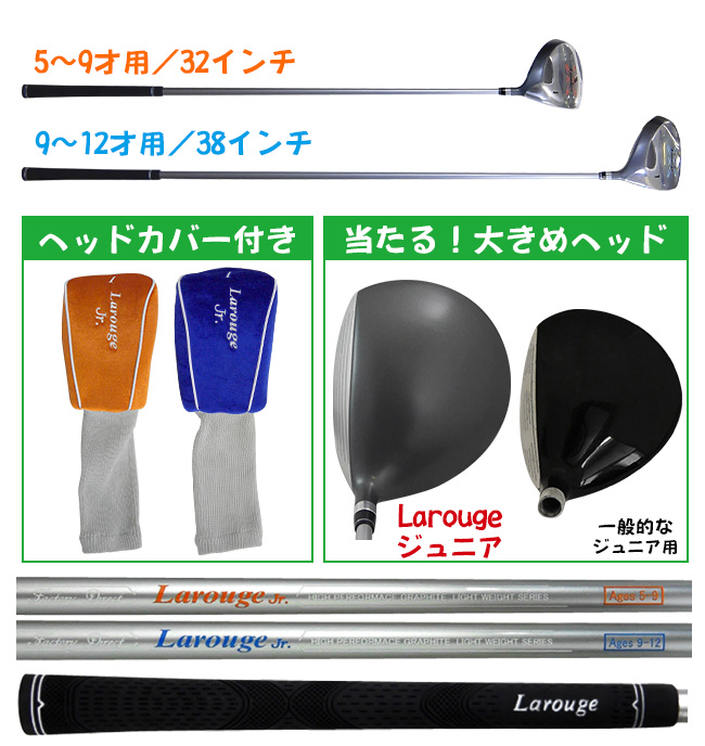 予告】3/8(日)☆ポイント最大16％還元 ジュニア ゴルフセット Larouge
