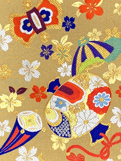 京都室町st. 西陣織 袋帯 正絹 こども・ジュニア用 日本製 全通の