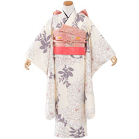 七五三 着物 四つ身 セット 女の子 7歳 7才モダン 小紋柄 14点セット