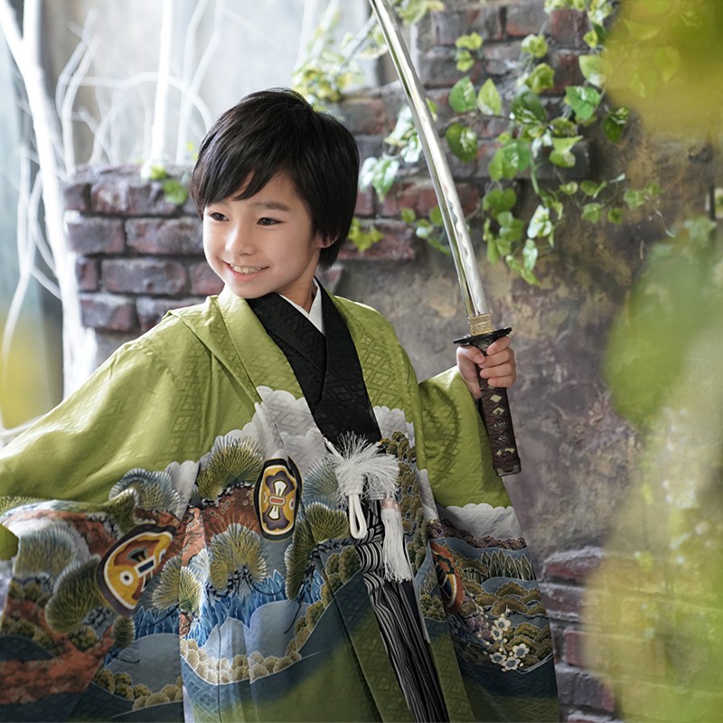 京都瑠璃雛菊 七五三 男の子 着物 セット 袴 羽織袴セット はかま フル