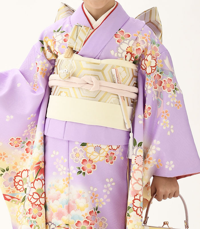 七五三 着物 7歳 女の子 着物フルセット 花うさぎ ブランド HN-1 まり