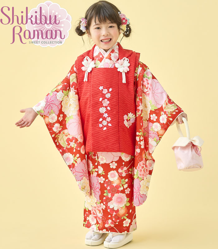 七五三 着物 3歳 女の子 被布セット 式部浪漫 ブランド 全10タイプ