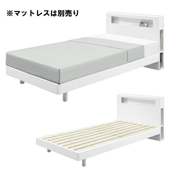 ベッド ベット シングルベッド ベッドフレーム 幅90cm 90幅 MDF PU塗装