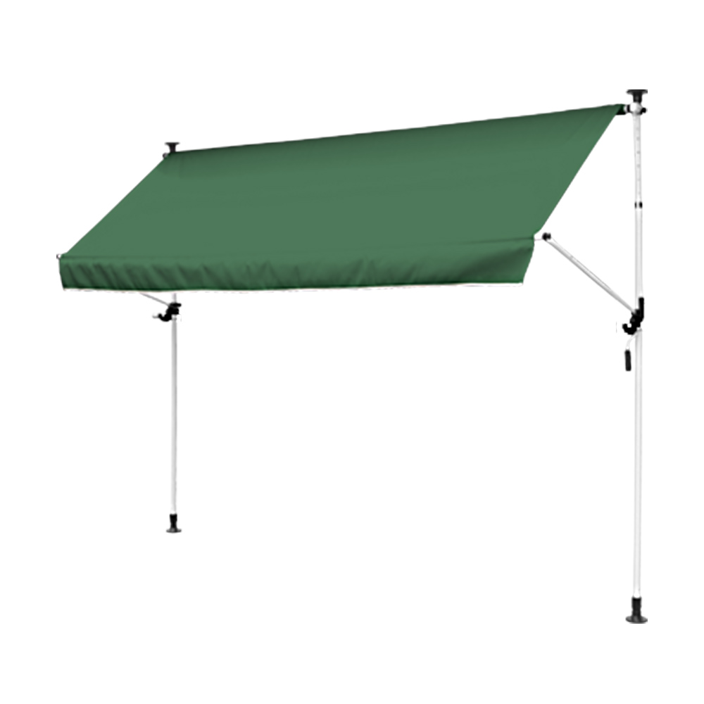 日よけ シェード 2m/3m 大型 オーニング 日除け 物干し竿フック付き