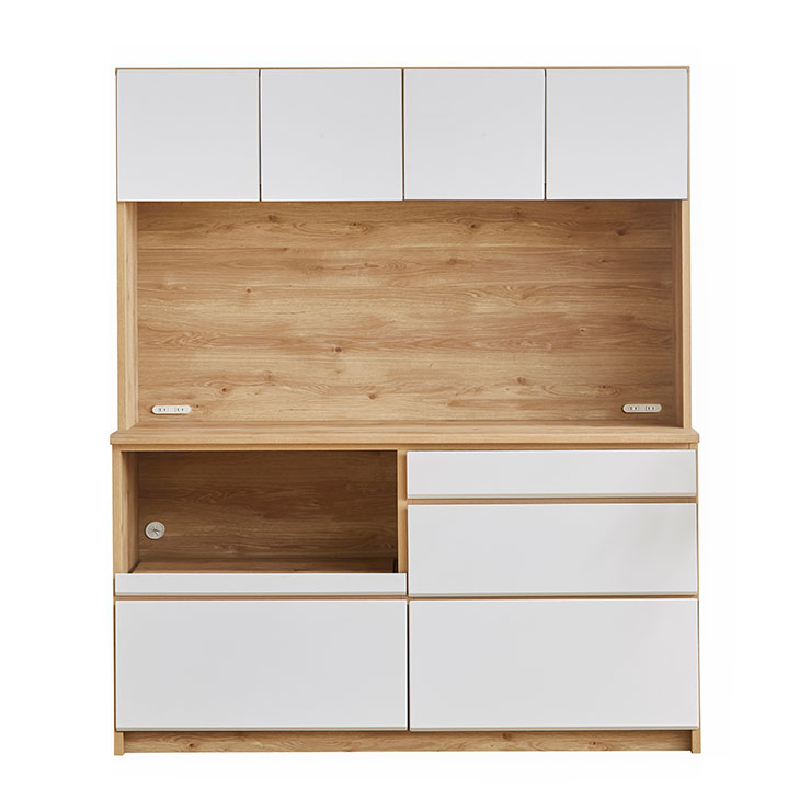 KAGUCOCO 食器棚 完成品 レンジ台 キッチン収納 家電収納 キッチン