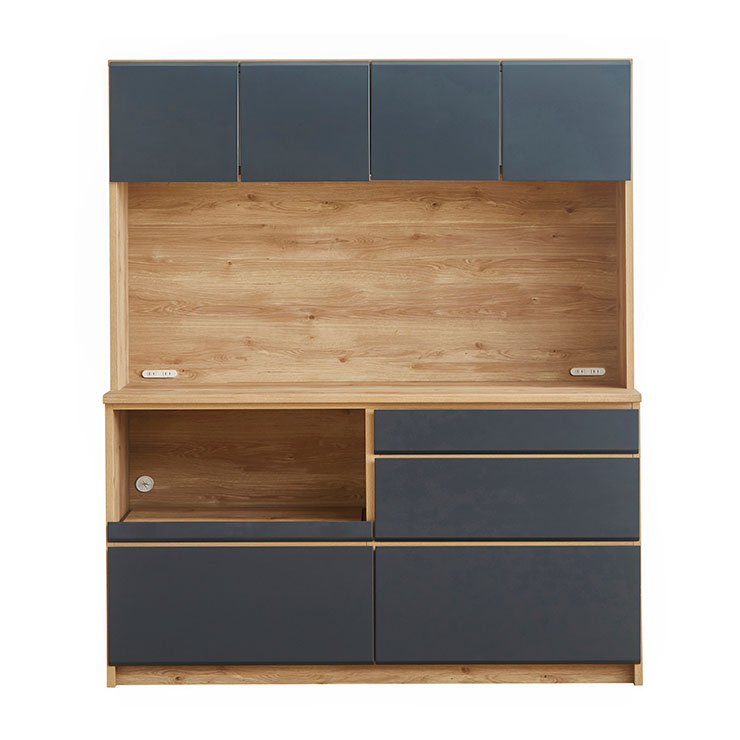 KAGUCOCO 食器棚 完成品 レンジ台 キッチン収納 家電収納 キッチン