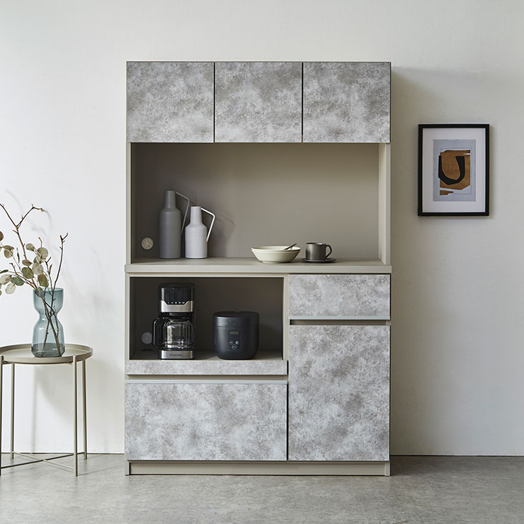 K782 手作り家具工房日本の匠 キッチンボード 食器棚 W120cm 楽天市場