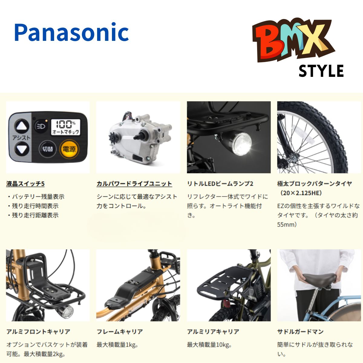 Panasonic（パナソニック） 電動アシスト自転車 EZ BE-FZ032 日本製 3