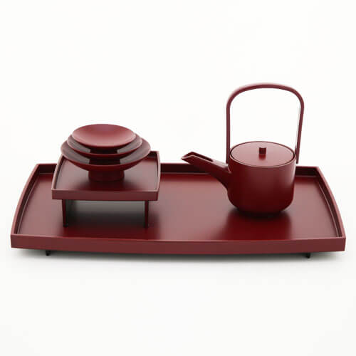 お屠蘇 セット 手塗うるし胴張屠蘇器揃(朱)漆 日本製 北市漆器 送料