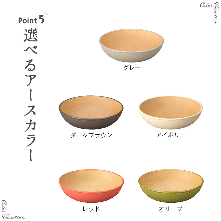 EARTH COLOR 皿 プレート 食洗機対応 電子レンジ対応 日本製 木目調