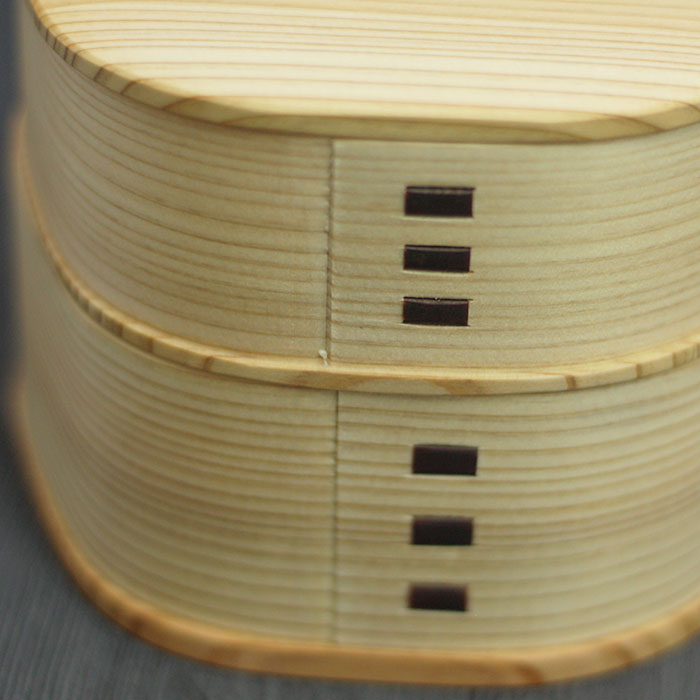 曲げわっぱ まげわっぱ 弁当箱 梅花 2段 二段 約320cc450cc 国産 日本