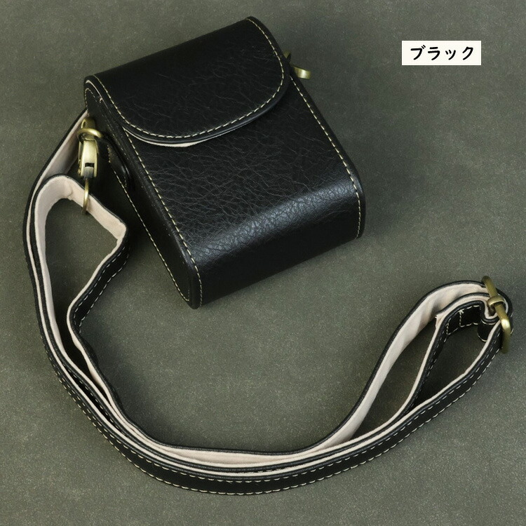 LUMIX DC-TZ99 ケース ZS99 カバー ショルダーストラップ付き PUレザー