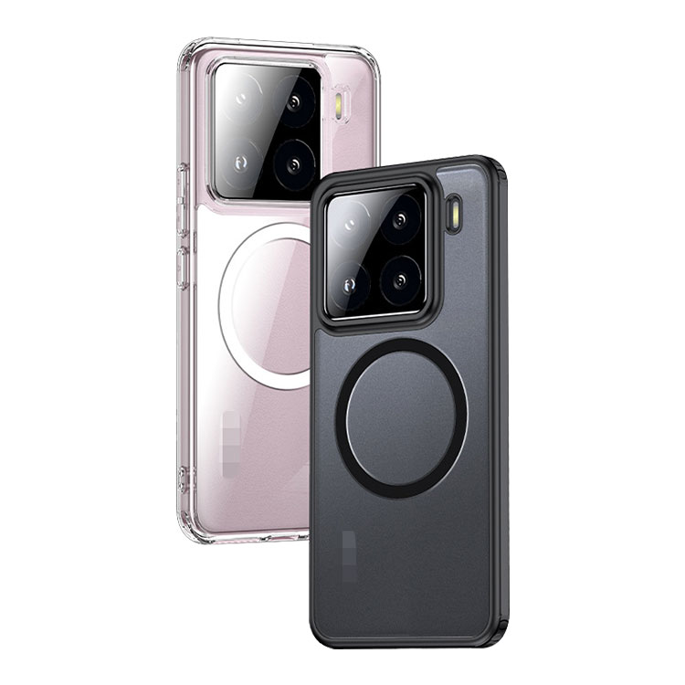 Xiaomi 15 ケース pro カバー 耐衝撃 マット 半透明 マグネット吸着 角