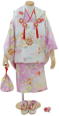 七五三 女の子 3歳 着物セット 被布セット 全6色 箱なし 着物 被布