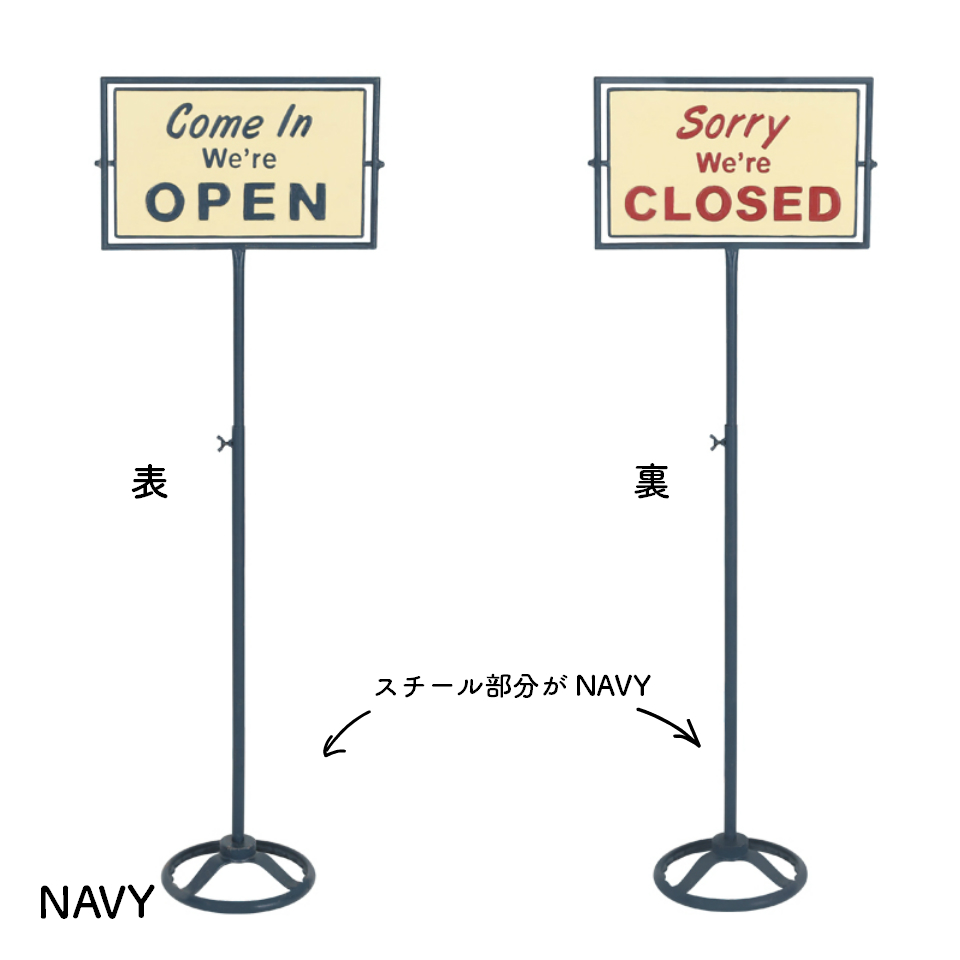 DULTON（ダルトン） サイン スタンド SPINNER SIGN STAND OPEN-CLOSED