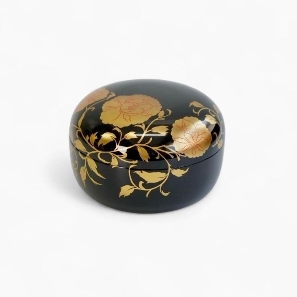 越前塗 華唐草ボンボニエール 日本製 小箱 小物入れ アクセサリー
