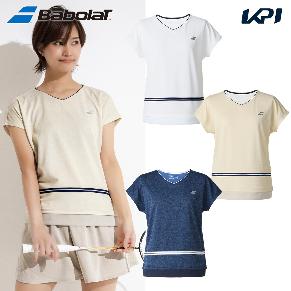 Babolat（バボラ） テニスウェア レディース PURE SHORT SLEEVE SHIRT