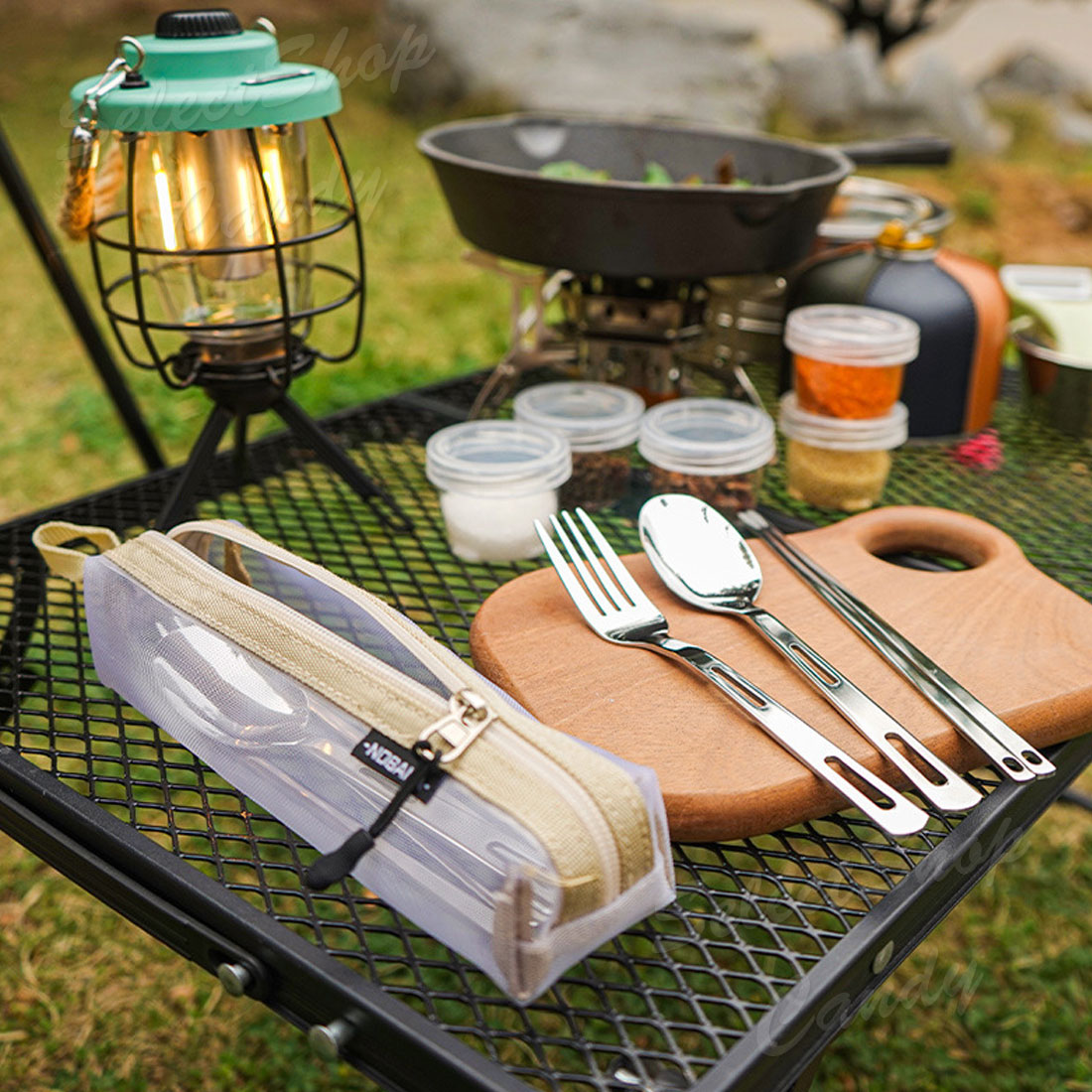 アウトドア 携帯食器セット フォーク スプーン 箸 カトラリーセット