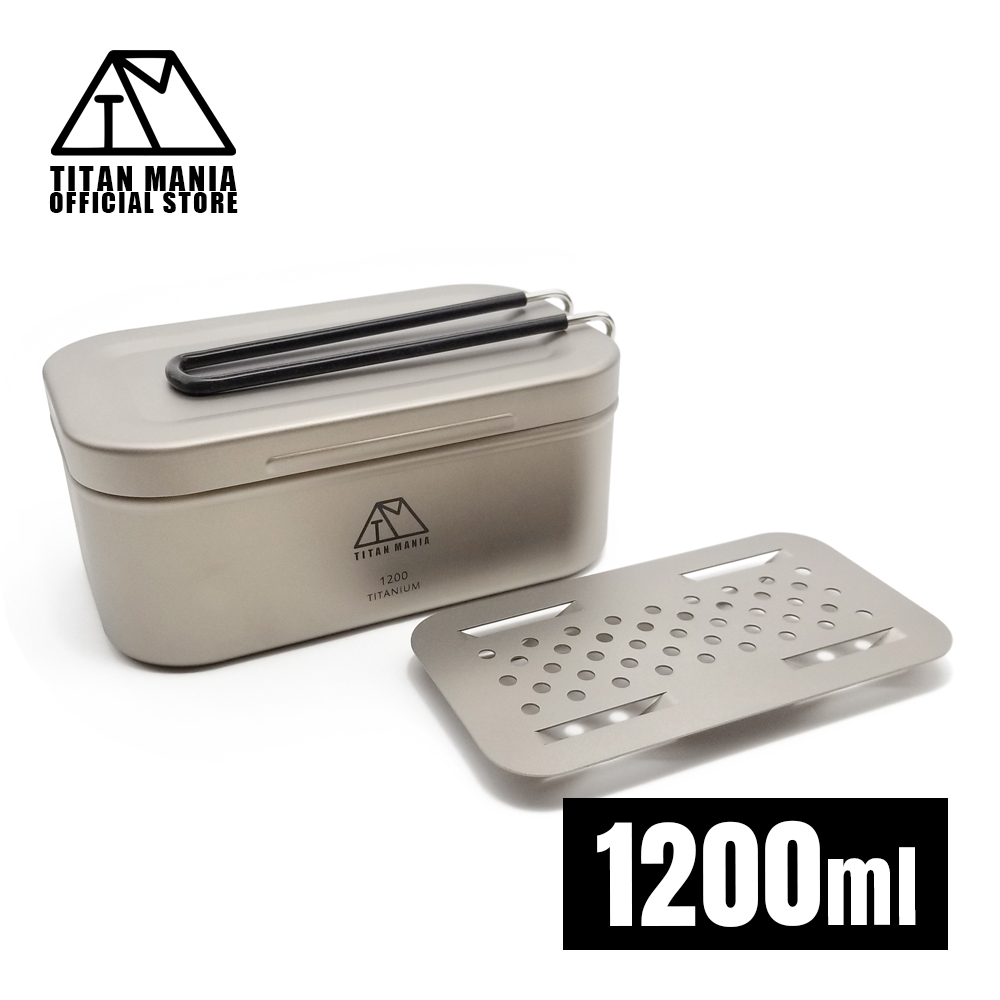 TITAN MANIA（チタンマニア） メスティン 飯盒 3合 蒸し網 セット