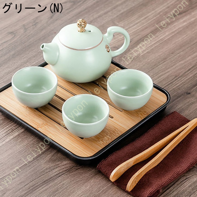 急須茶器揃え 3客 網付き 美濃焼 陶器 茶器 食器 お茶用品 和食器