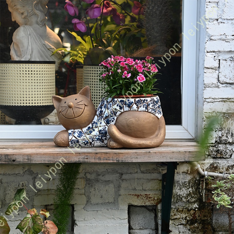 ガーデニング 置物 動物 オーナメント オブジェ 庭 ガーデン 雑貨 防水