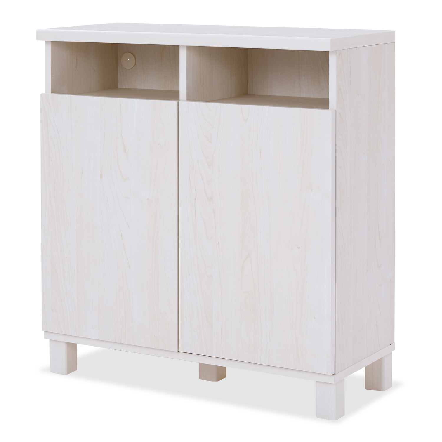 LOWYA（ロウヤ） サイドボード キャビネット 白家具 ナチュラル 木製