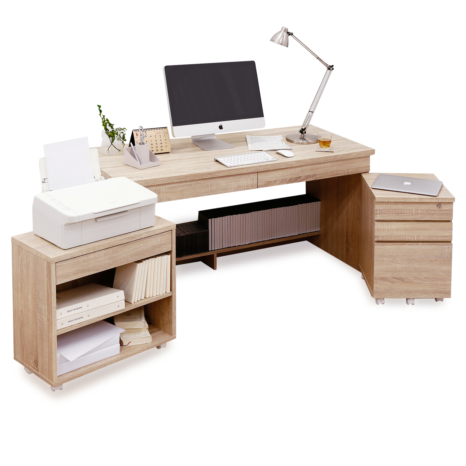 LOWYA（ロウヤ） デスク 140cm パソコンデスク 机 セット オフィス