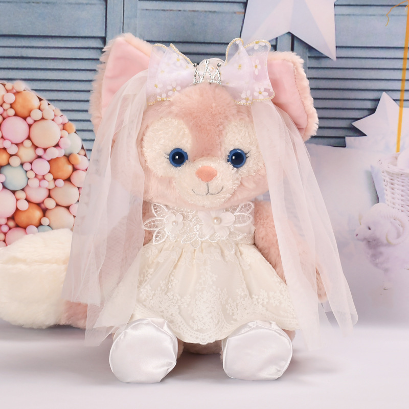 ウエディングドレス ロングトレーン コスチューム 服 単品 ぬいぐるみ