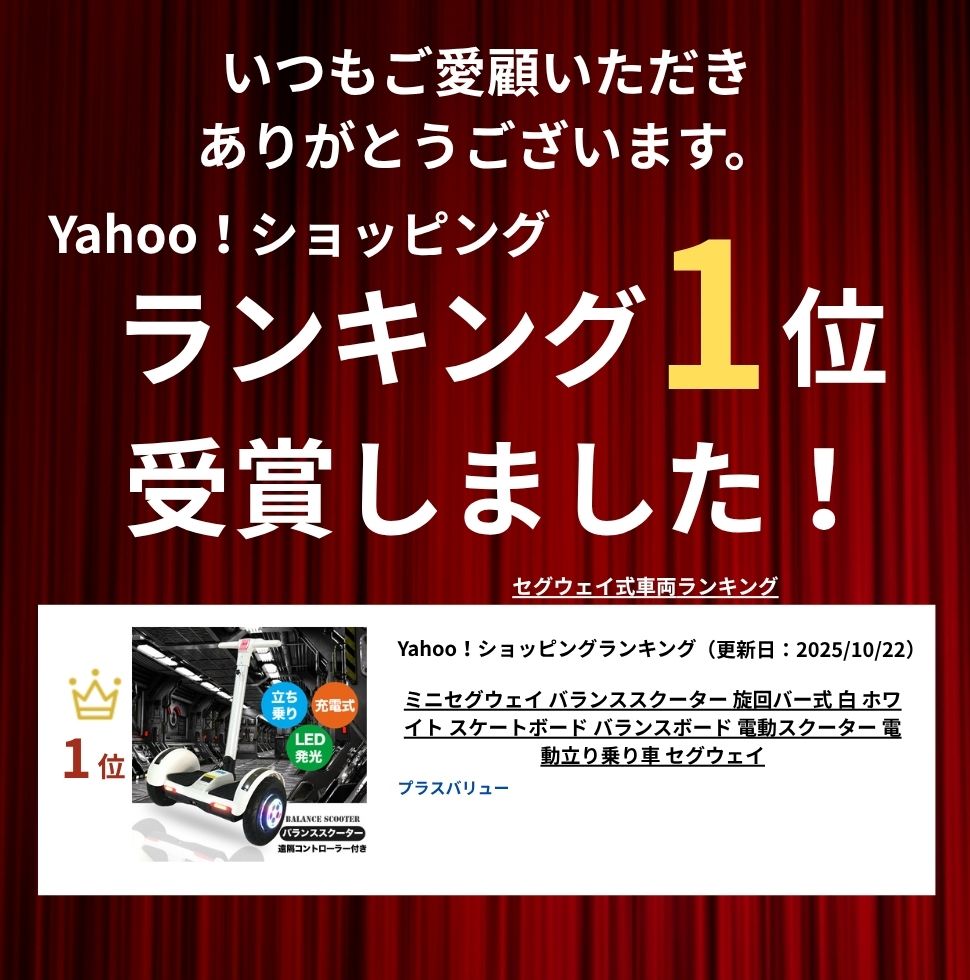 ミニセグウェイ バランススクーター 旋回バー式 白 ホワイト スケート