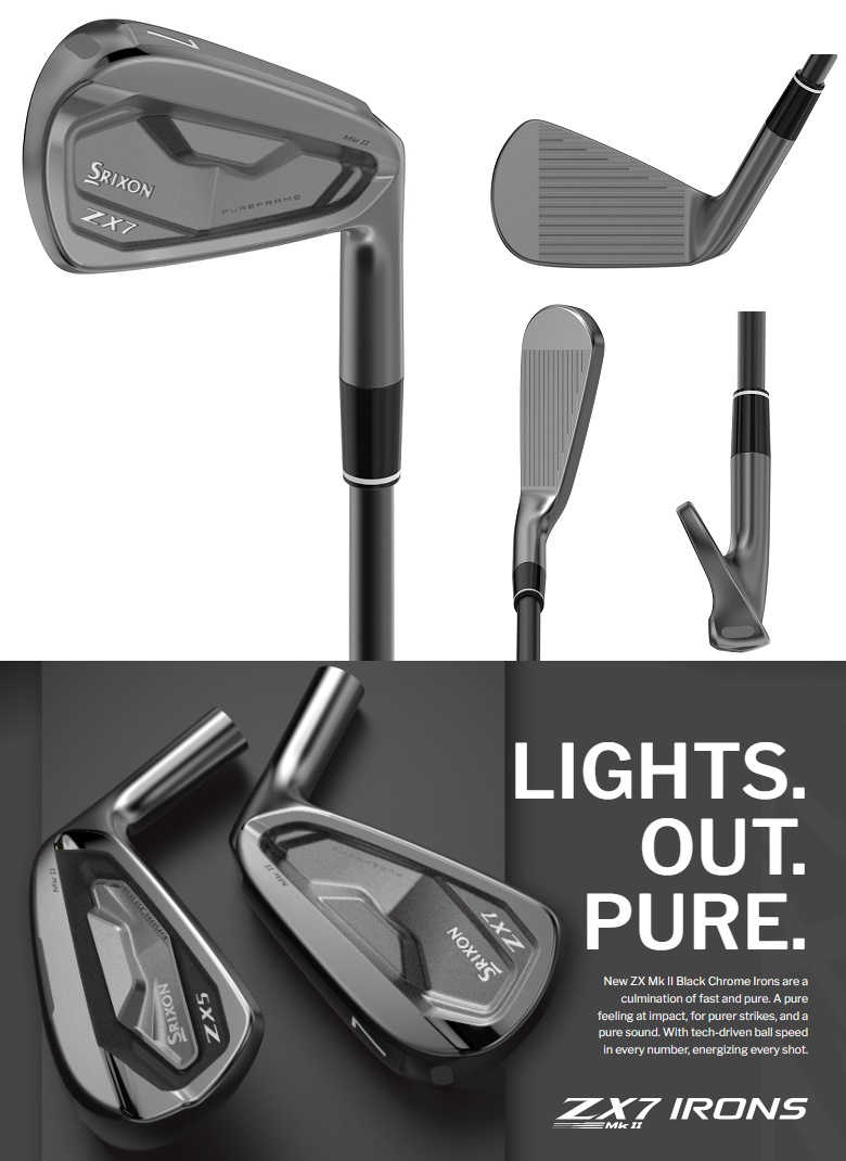 限定アイアン！Srixon ZX7 Mk II Black Chrome Iron スリクソン ZX7
