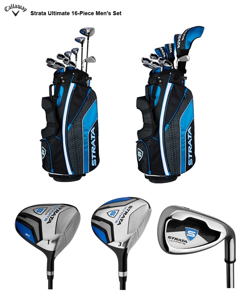 レフティモデル) Callaway Strata Ultimate 16-Piece Men's Set